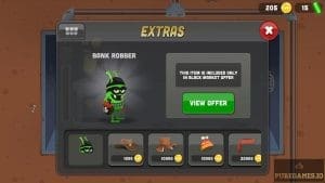 The shop also offers extras such as skins and accesories