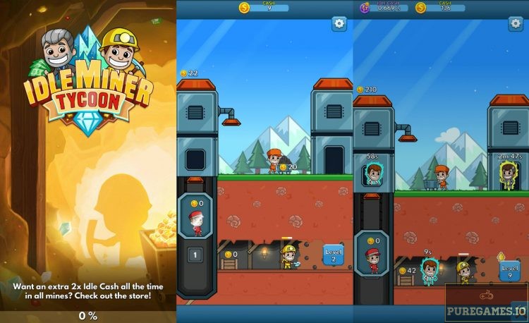 If you download Idle Miner Tycoon Apk, it prompts you to a Coal mine where you take control of the miners, elevator and warehouse