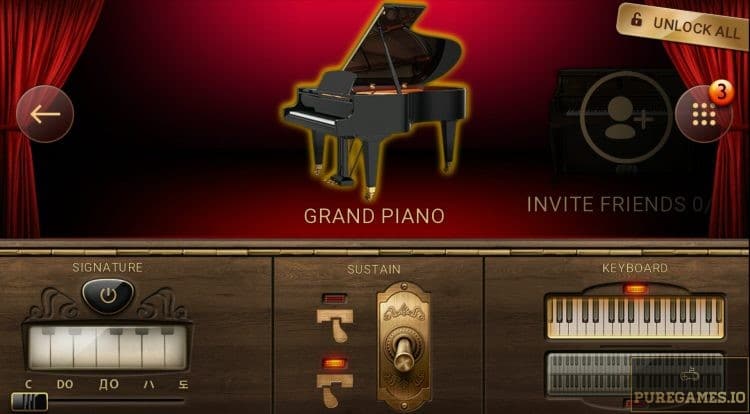 if you download Piano free, you can also unlock other musical instrument