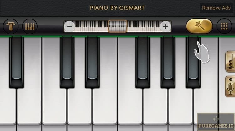 the virtual keyboard that welcomes you when you download piano free 