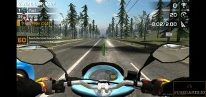Dashboard view for Moto racing
