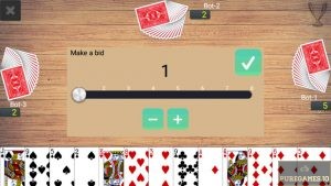 Making the bid with each turn at the start of a game
