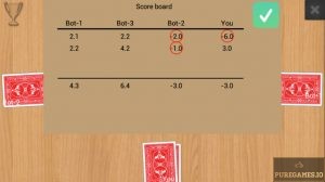 Automated scoring is done by the Callbreak Multiplayer app