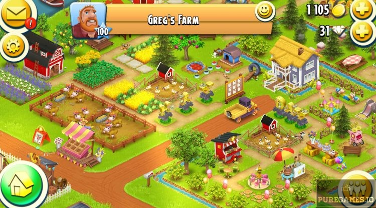 download hay day and connect with your friends to visit their farms