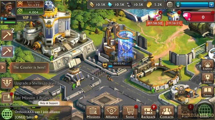download Dino War - Rise of the Beast and build a strong base