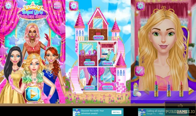 download Royal Girls - Princess Salon and give your character an extreme makeover