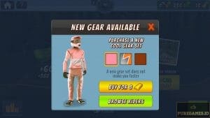 Gear customization in the game
