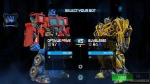 Optimus Prime versus Bumblebee