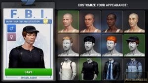 Character customization in the game